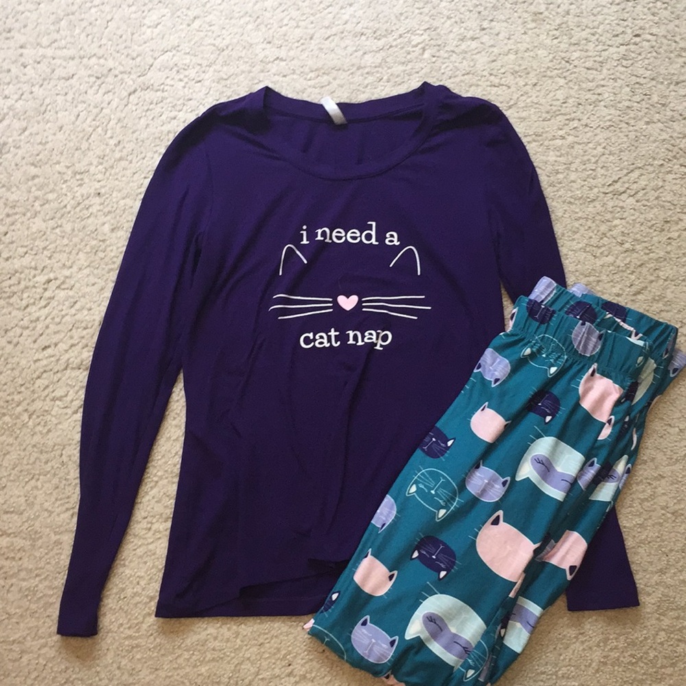 Cat Nap Pajama Set